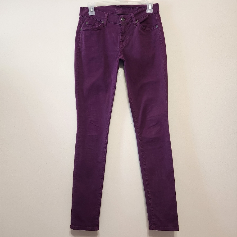 7FAM Purple Gwenevere Skinny Jeans